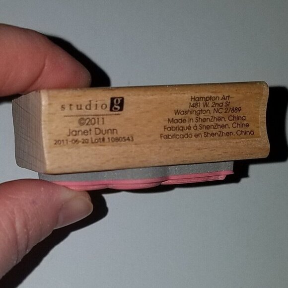 NEW BOO Halloween Skull Rubber Stamp Studio G 2011 Hampton Art NEVER USED - Picture 3 of 5